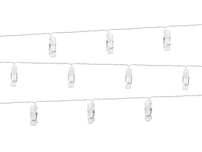 Γιρλάντα με LED μανταλάκια για φωτογραφίες 1,4m