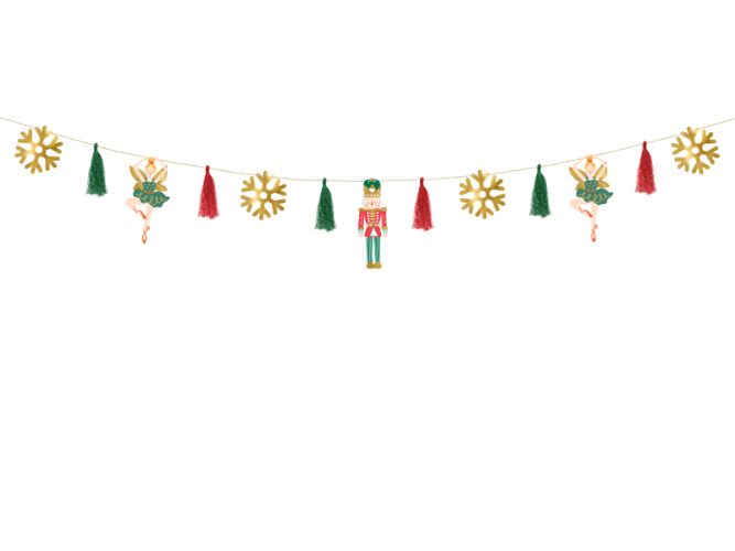 Γιρλάντα Μπαλαρίνα & Καρυοθραύστης 2m