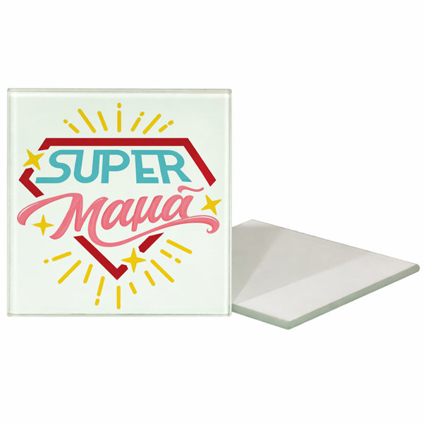 Γυάλινο σουβέρ για τη Γιορτή της Μητέρας – Super Μαμά