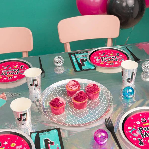 Δίσκος Σνακ Disco Μπάλα - Ιριδίζον (4 τεμ)