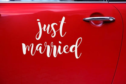 Just Married Αυτοκόλλητο