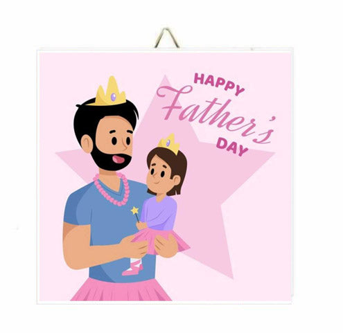 Καδράκι Happy Father's Day Princess