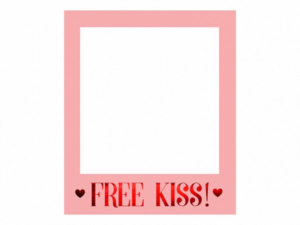 Κάδρο PhotoBooth Free Kiss