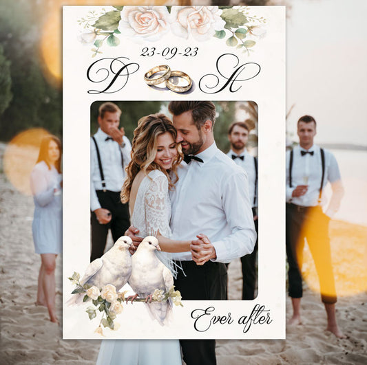 Κάδρο Photo Booth Γάμου - Ever After