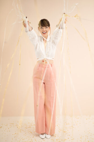 Κανονάκι hand throw με streamers 25 cm