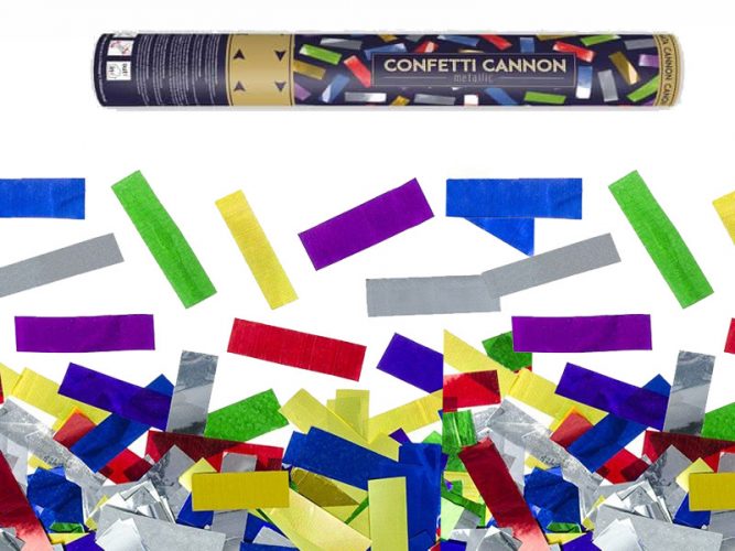 Κανονάκι με Πολύχρωμο Κομφετί - 60 cm