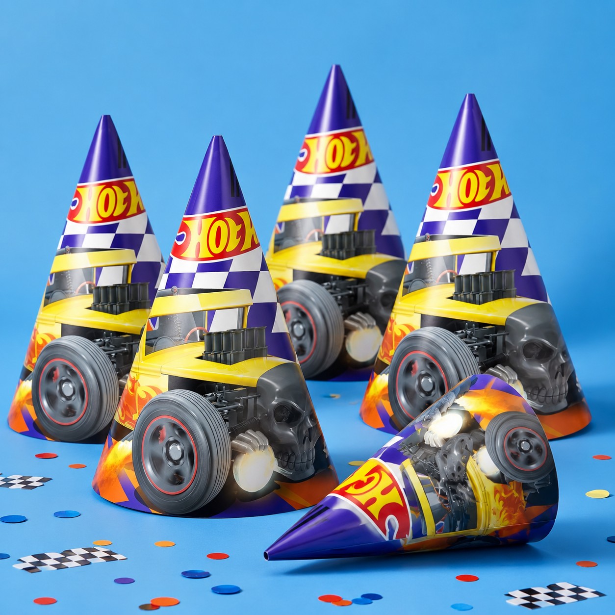 Καπελάκια πάρτυ – Hot Wheels (6 τεμ)