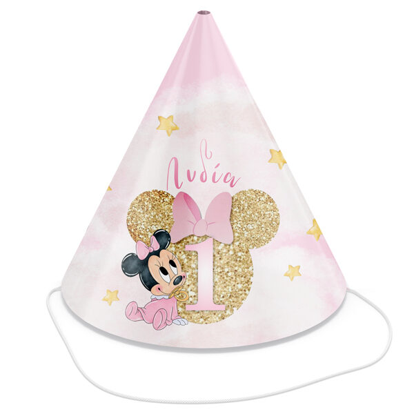 Καπελάκια πάρτυ Baby Minnie 1st (4 τεμ)