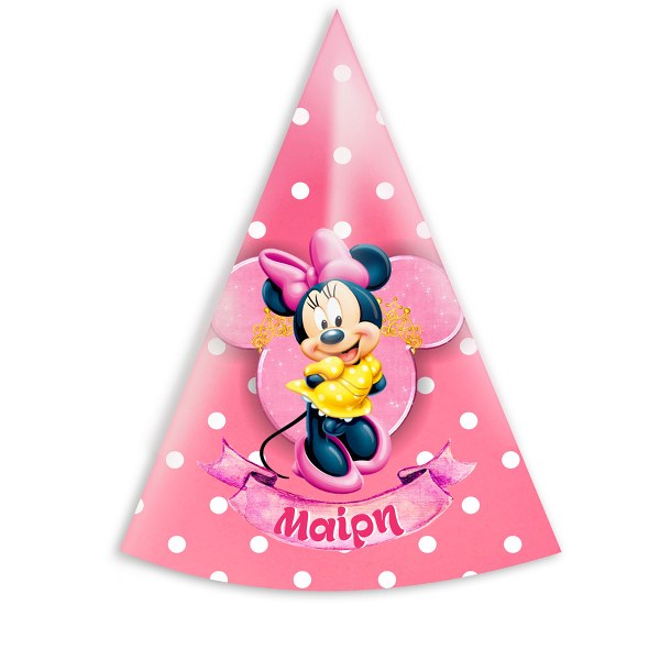 Καπελάκια πάρτυ Minnie Mouse (4 τεμ)