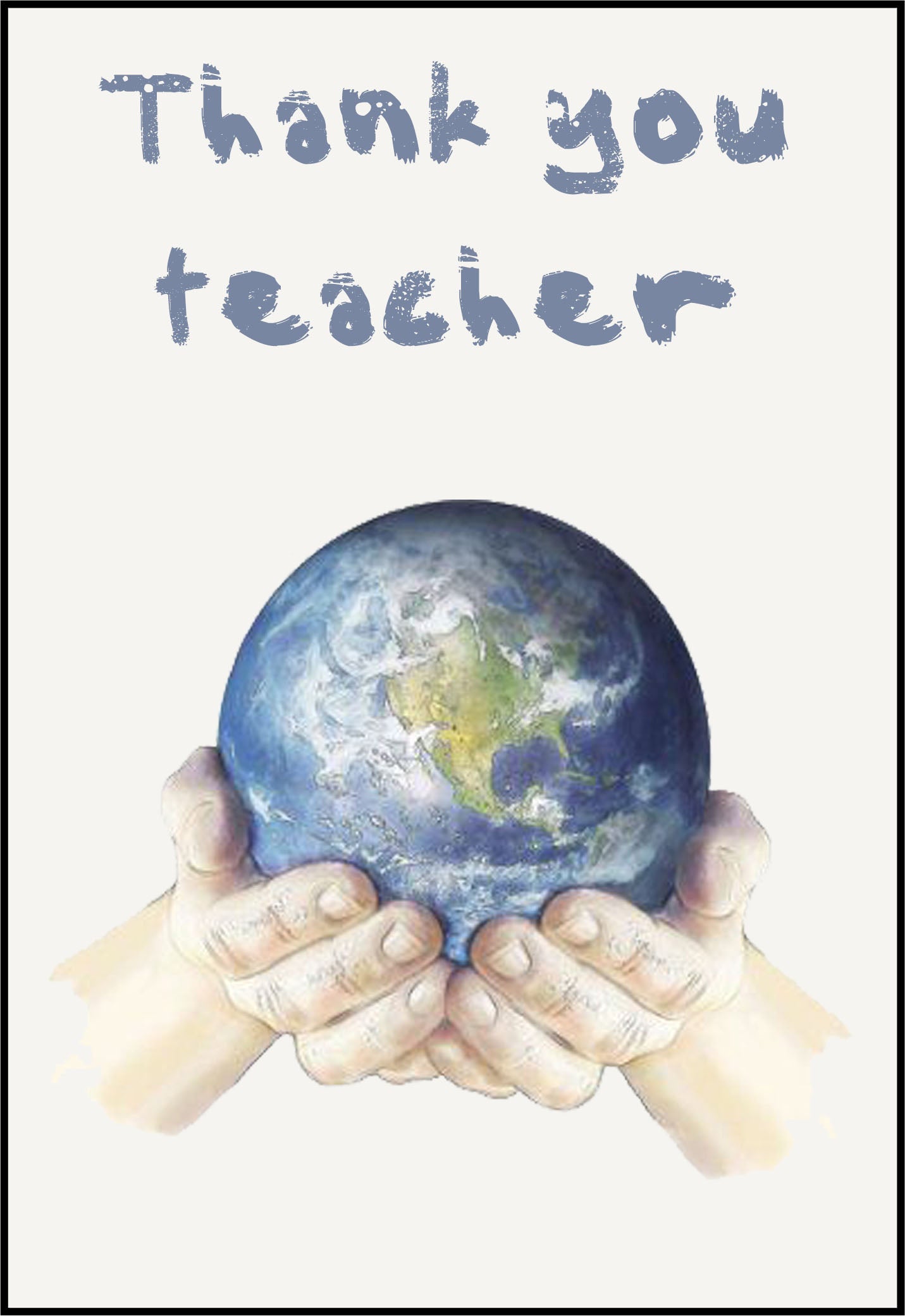 Κάρτα για Δασκάλα "Πλανήτης Γη"