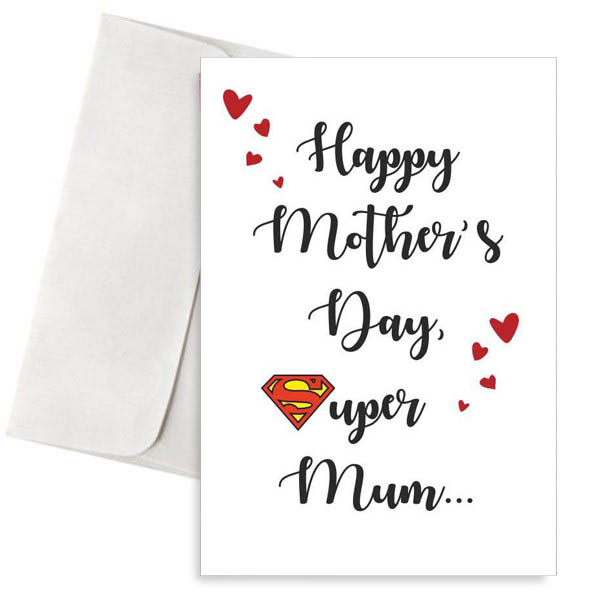 Κάρτα Γιορτή Μητέρας "Super Mum"