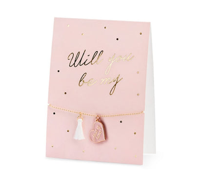 Κάρτα με Βραχιόλι Will you be my Maid of Honor