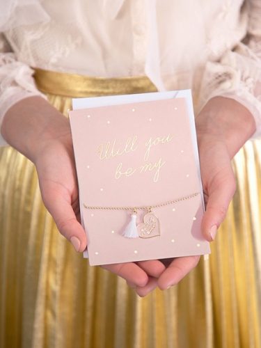 Κάρτα με Βραχιόλι Will you be my Maid of Honor