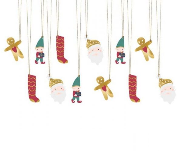 Καρτελάκια για Χριστουγεννιάτικα Δώρα (12 τεμ)