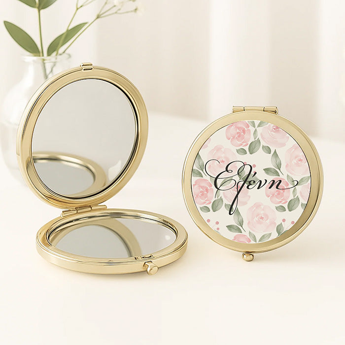 Καθρεφτάκι για Μαμά - Φλοράλ με Όνομα