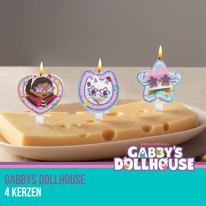 Κεράκια Γενεθλίων - Gabbys Dollhouse (4 τεμ)