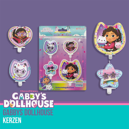 Κεράκια Γενεθλίων - Gabbys Dollhouse (4 τεμ)