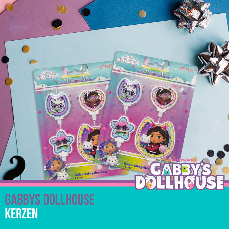 Κεράκια Γενεθλίων - Gabbys Dollhouse (4 τεμ)