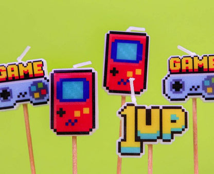 Κεράκια τούρτας Game On (5 τεμ)