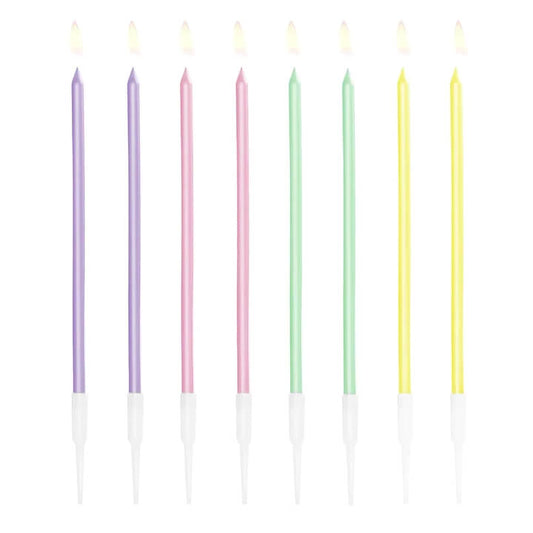 Κεράκια τούρτας Pastel Birthday (16 τεμ)