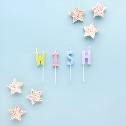 Κεράκια τούρτας 'Wish' (4 τεμ)