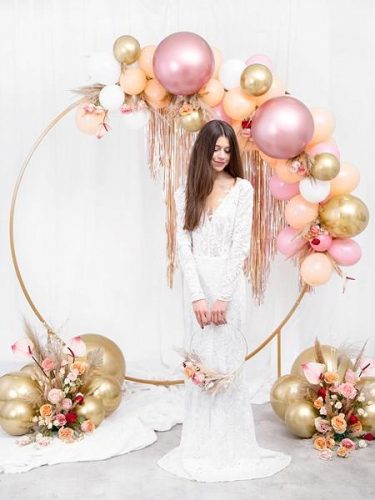 Κυκλική μεταλλική βάση για μπαλόνια/μουσαμά (3 μεγέθη) - 1,50m