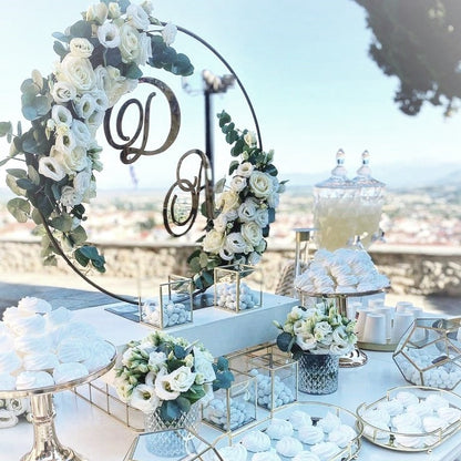 Κυκλική Μεταλλική Βάση για τραπέζι ευχών 70cm