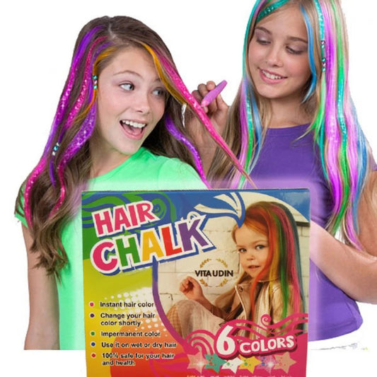 Κιμωλίες Μαλλιών (6 χρώματα)