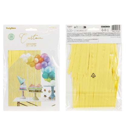 Κίτρινη Κουρτίνα πάρτυ (200x100cm)