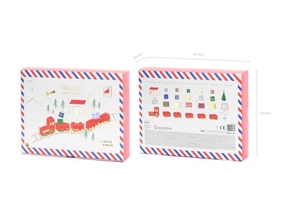 Κουτάκια Τραινάκι για Δωράκια - Αντίστροφη Μέτρηση Χριστουγέννων (24 τεμ)