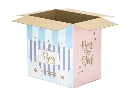 Κουτί για μπαλόνια Boy or Girl - Gender Reveal
