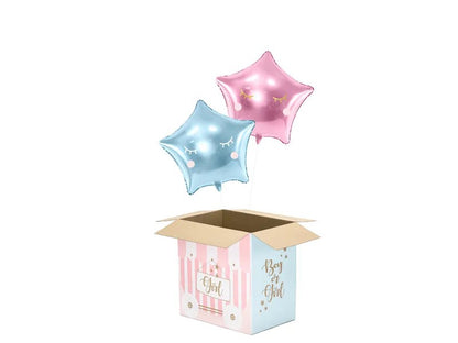 Κουτί για μπαλόνια Boy or Girl - Gender Reveal
