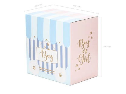 Κουτί για μπαλόνια Boy or Girl - Gender Reveal