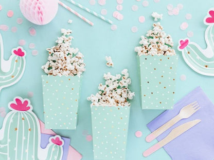Κουτί Popcorn Βεραμάν με πουά (6 τεμ)