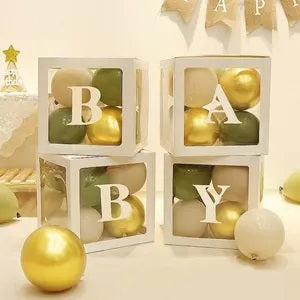 Κουτιά διακόσμησης για μπαλόνια – BABY