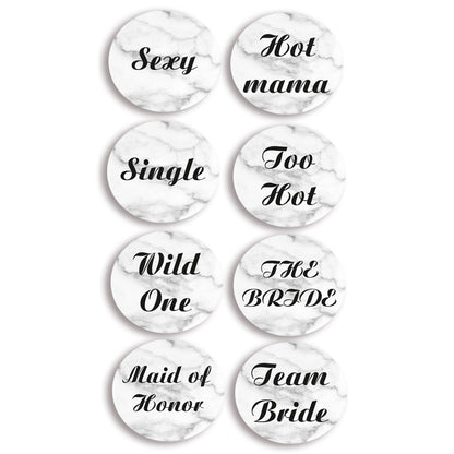 Κονκάρδες Μπάτσελορ Μάρμαρο ( 8 τεμ)