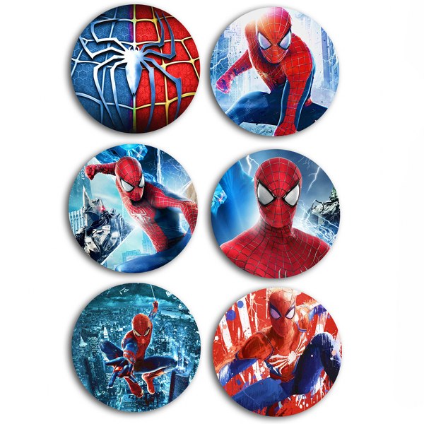 Κονκάρδες Spiderman (6 τεμ)