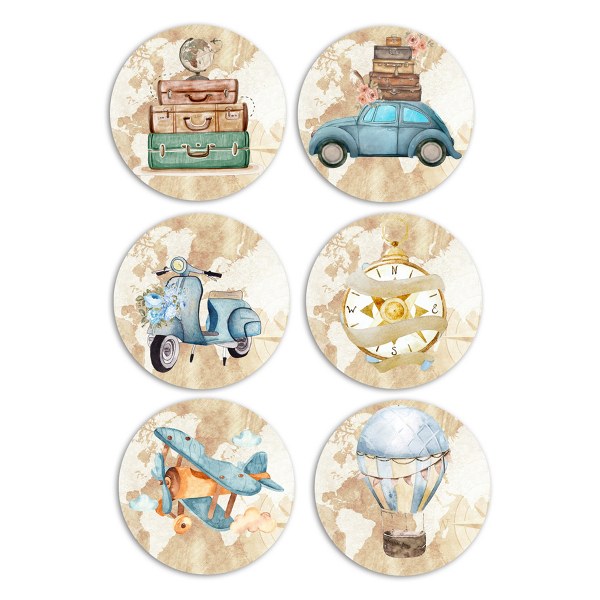 Κονκάρδες Ταξίδια (6 τεμ)