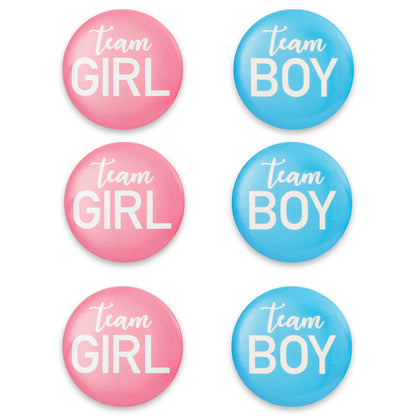 Κονκάρδες Team Girl-Team Boy (6 τεμ)