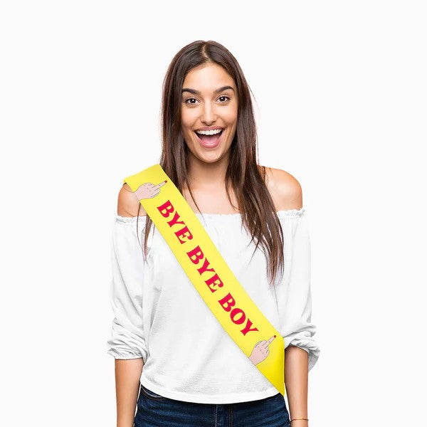 Κορδέλα κίτρινη Bye Bye Boy 1.5μ