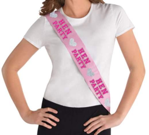Κορδέλες "Hen Party" με γκλίτερ (8 τεμ)
