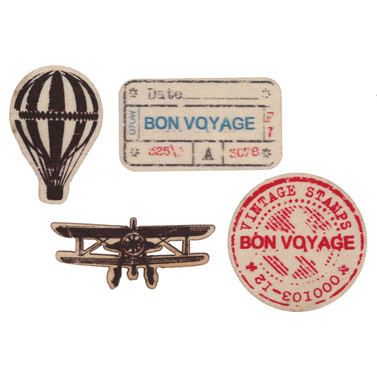 Ξύλινες φιγούρες Vintage Traveler (20 τεμ)