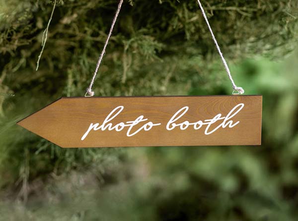 Ξύλινη διακοσμητική ταμπέλα "Photobooth"