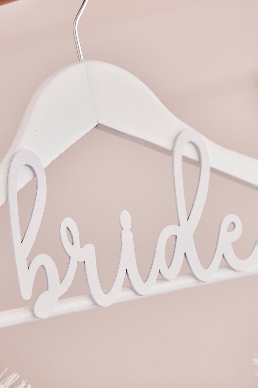 Ξύλινη λευκή Κρεμάστρα "Bride"