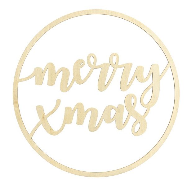 Ξύλινο Διακοσμητικό Merry Christmas