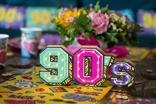 Ξύλινο Διακοσμητικό Φωτιστικό 90's