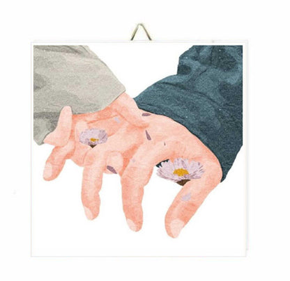 Ξύλινο Καδράκι "Take my Hand"