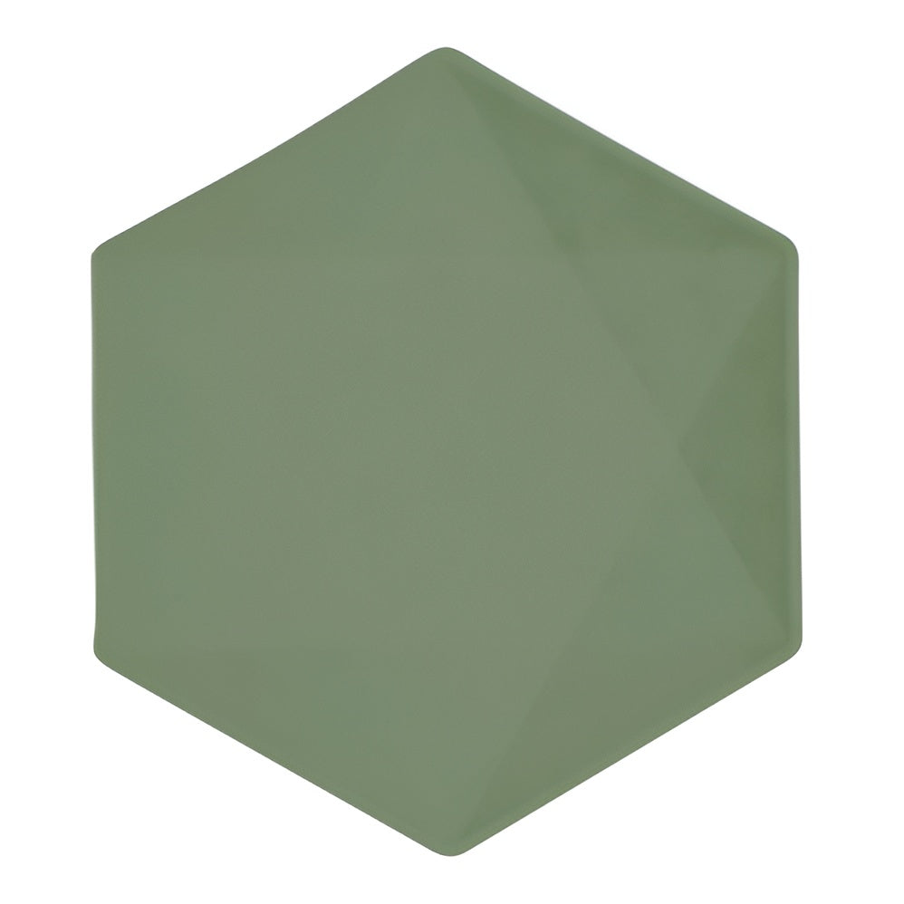 Λαδί Εξάγωνα Πιάτα - Vert Decor (6 τεμ)