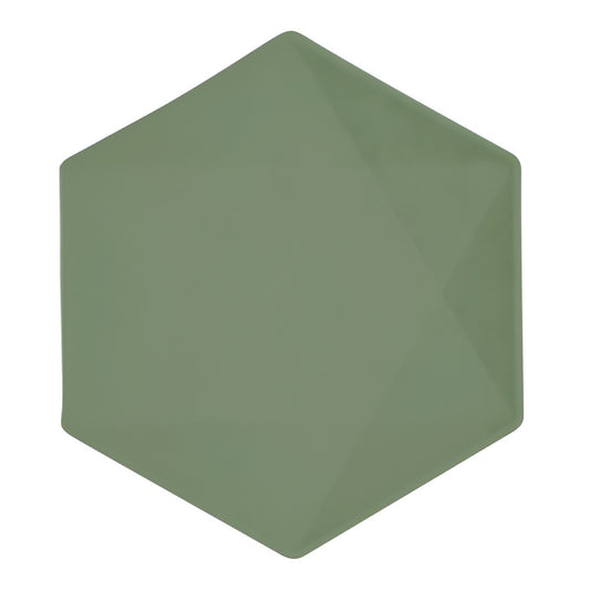 Λαδί Εξάγωνα Πιάτα - Vert Decor (6 τεμ)