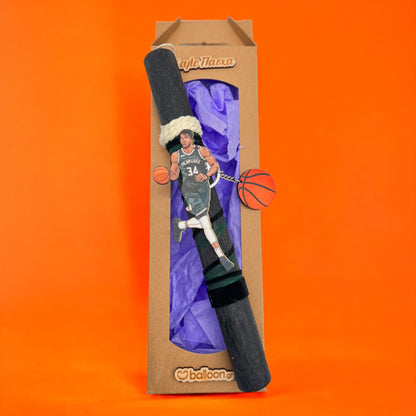 Λαμπάδα Αντετοκούνμπο Αρωματική με Μπρελόκ